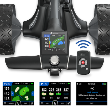 Motocaddy M7 GPS Electric Trolley display on handle