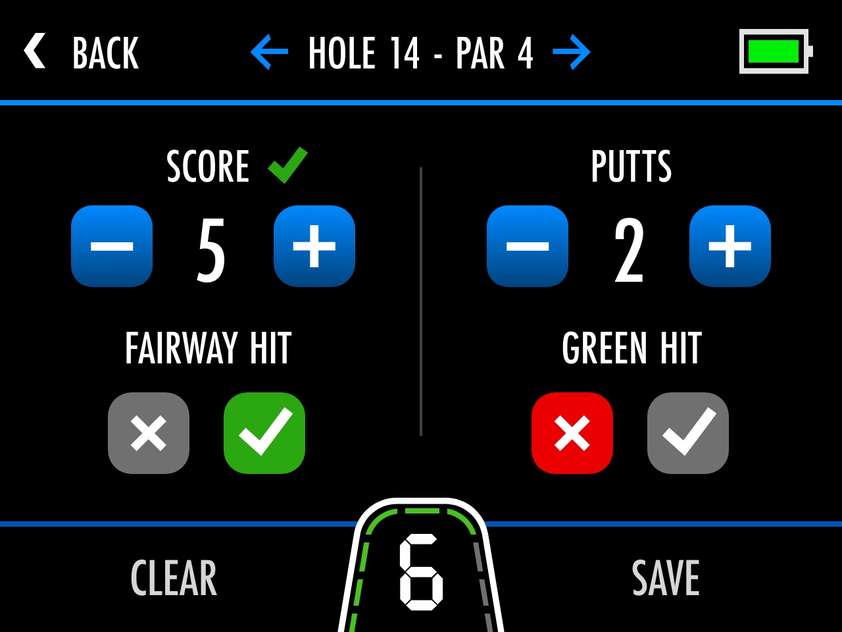 Motocaddy M5 GPS Electric Golf Caddy - Score Entry